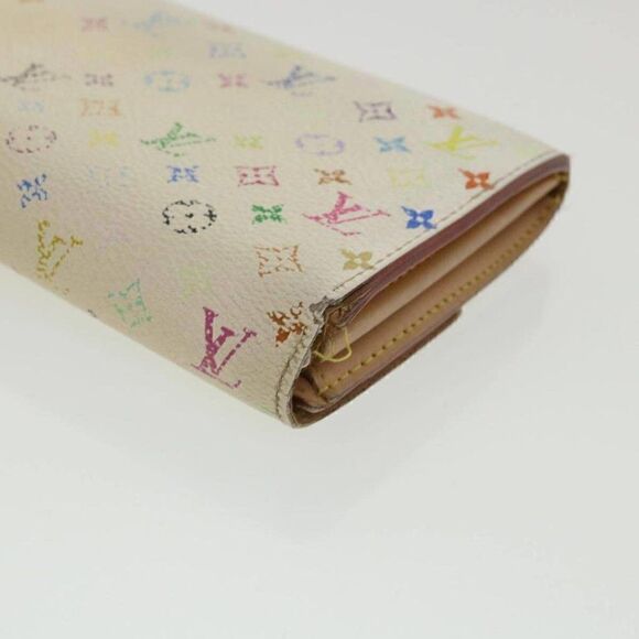 LOUIS VUITTON Multicolor Portefeuille Sarah Long Wallet White - Picture 7 of 12
